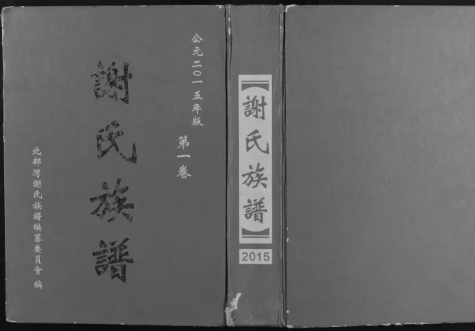 广西钦州灵山县北部湾谢氏族谱电子版PDF下载-中华家谱网