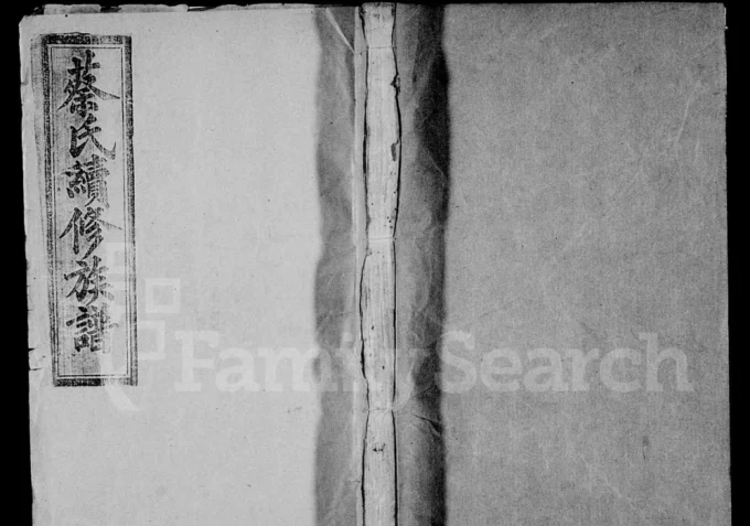 湖南益阳蔡氏族谱电子版PDF下载-中华家谱网