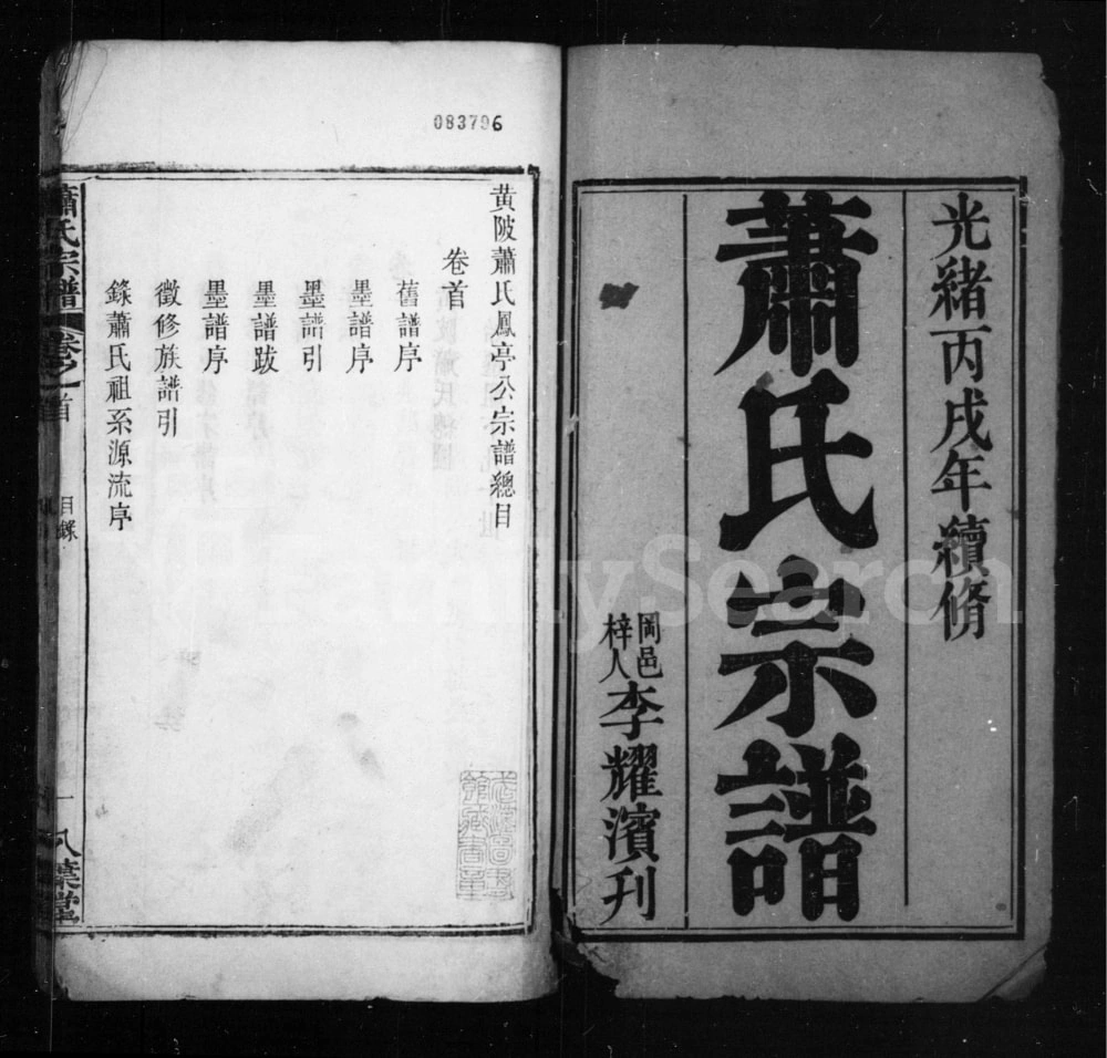 图片[2]-湖北武汉黄陂区萧(肖)氏凤亭公宗谱（八叶堂）电子版PDF下载-中华家谱网