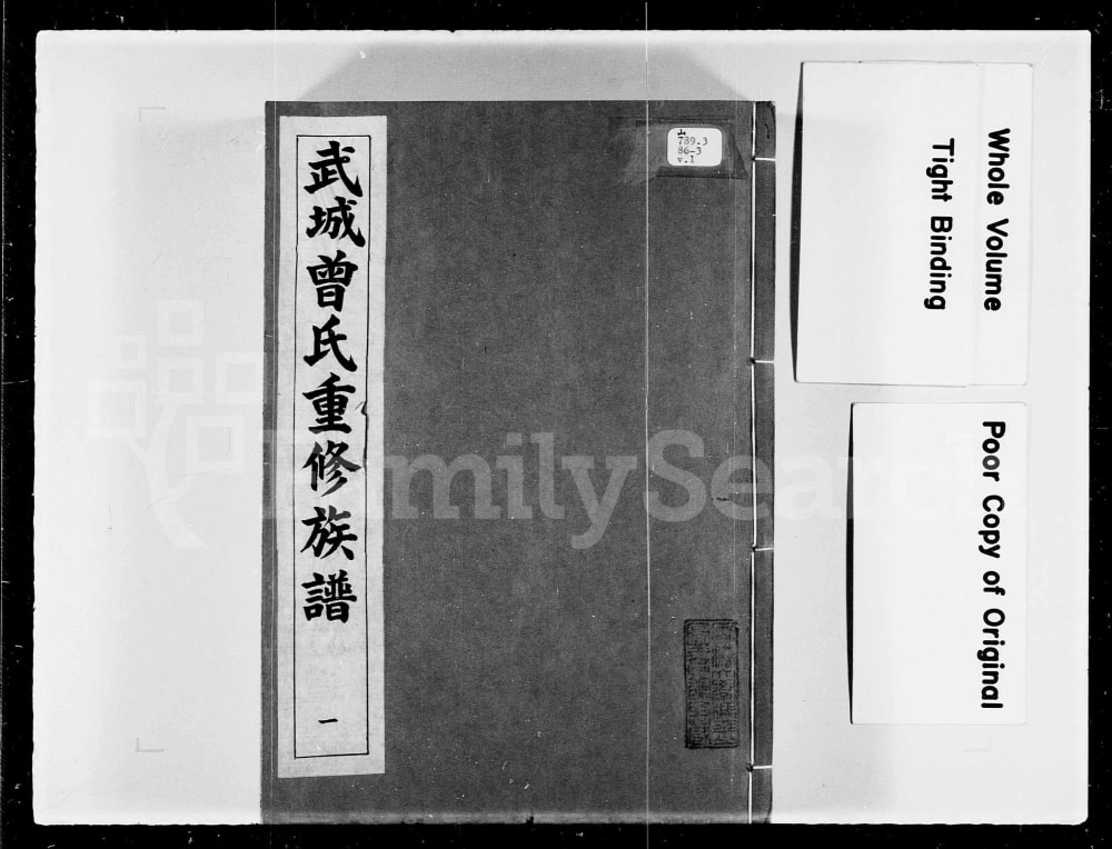 图片[1]-广东惠州紫金县武城曾氏重修族谱电子版PDF下载-中华家谱网