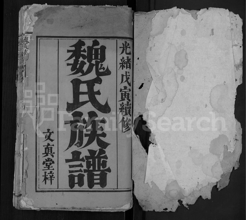 图片[1]-湖北武汉新洲区魏氏族谱（文真堂）电子版PDF下载-中华家谱网