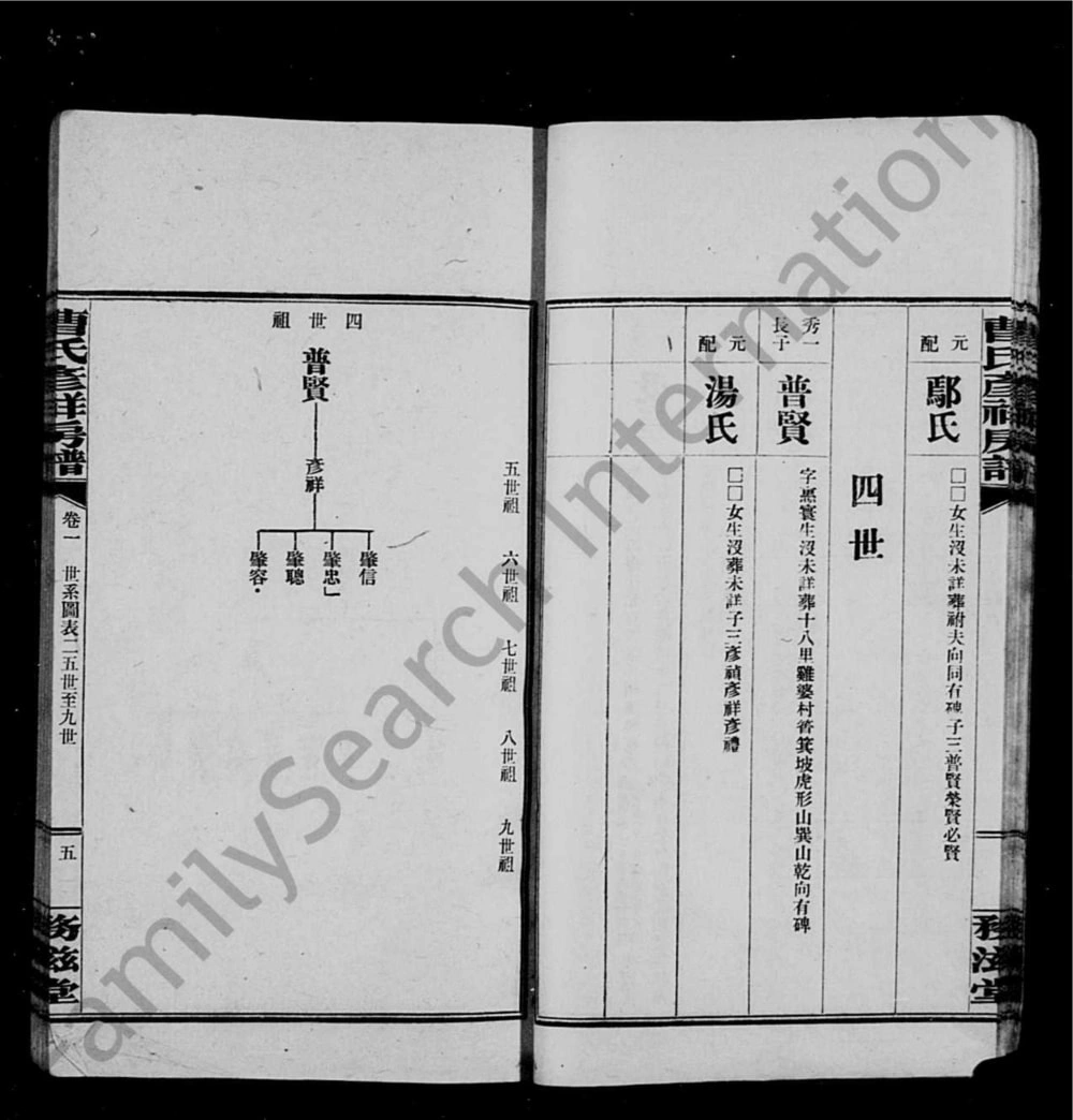 图片[4]-湖南益阳曹氏彦祥房五修谱（务滋堂）电子版PDF下载-中华家谱网