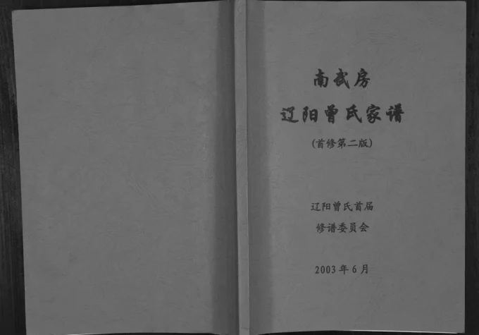 辽宁南武房辽阳曾氏家谱-中华家谱网