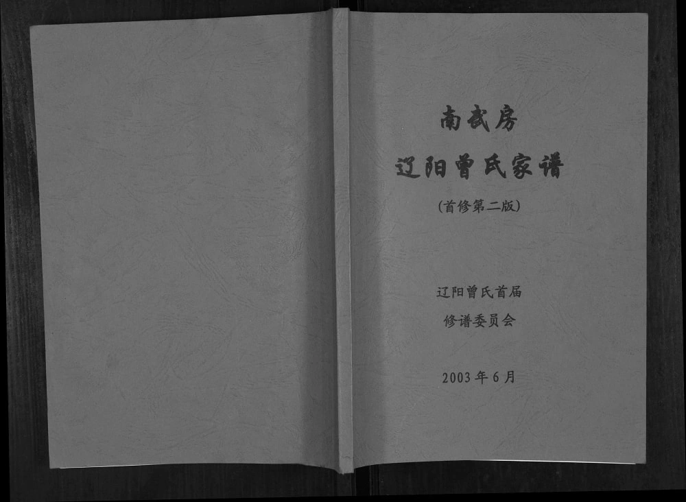 图片[1]-辽宁南武房辽阳曾氏家谱电子版PDF下载-中华家谱网