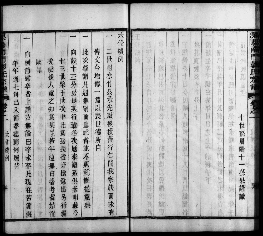 图片[1]-江苏溧阳南门彭氏宗谱电子版PDF下载-中华家谱网