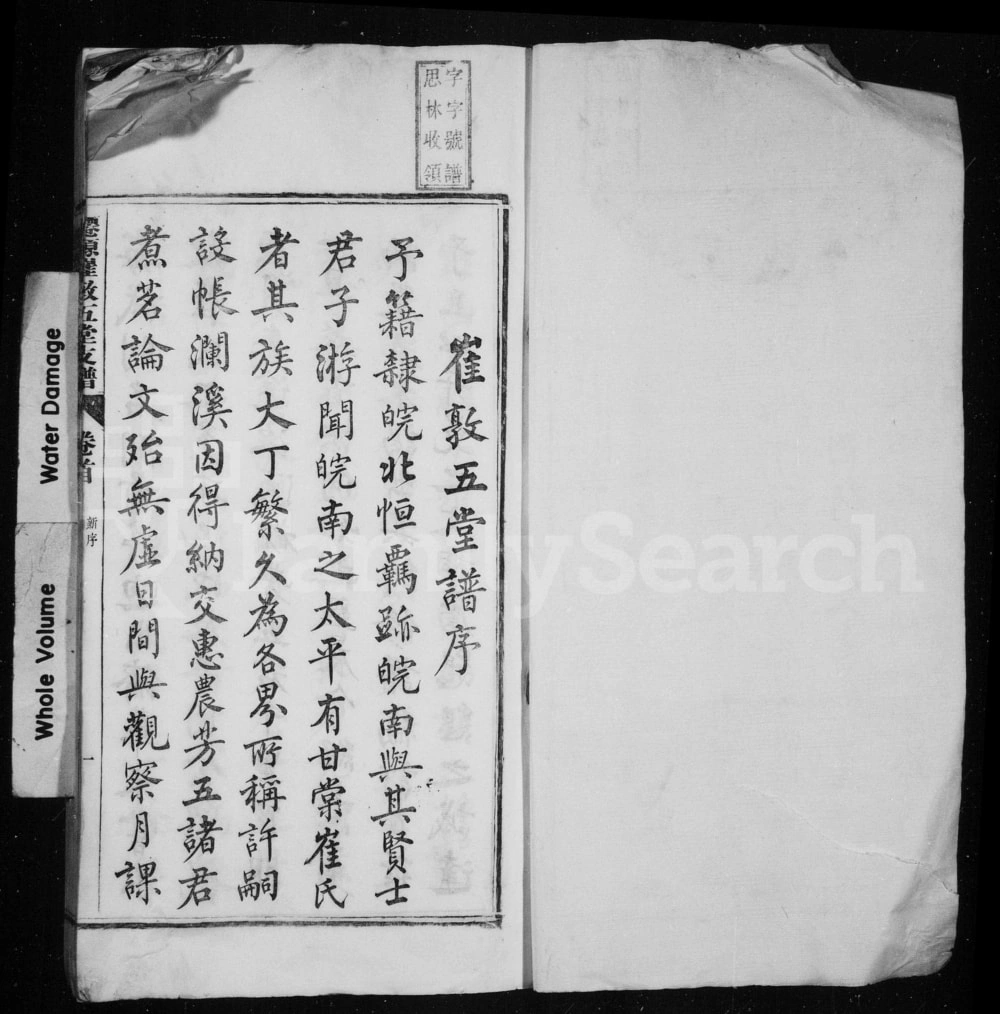图片[2]-安徽黄山仙源崔敦五堂支谱电子版PDF下载-中华家谱网