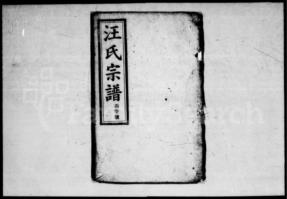 图片[1]-安徽安庆怀宁汪氏宗谱（务本堂）电子版PDF下载-中华家谱网