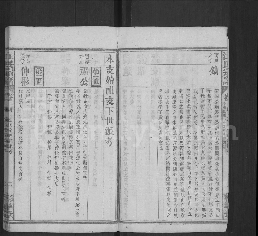 图片[7]-湖北黄冈罗田江氏五修宗谱（彩笔堂）电子版PDF下载-中华家谱网
