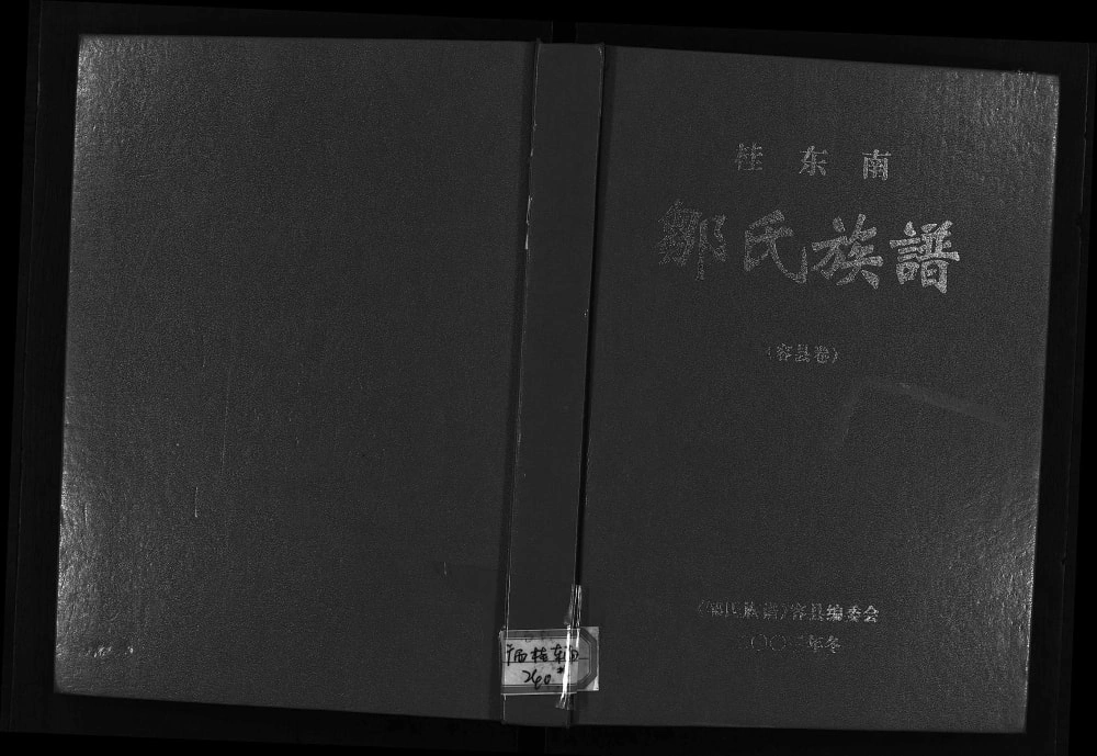 图片[1]-广西玉林容县桂东南邹氏族谱电子版PDF下载-中华家谱网