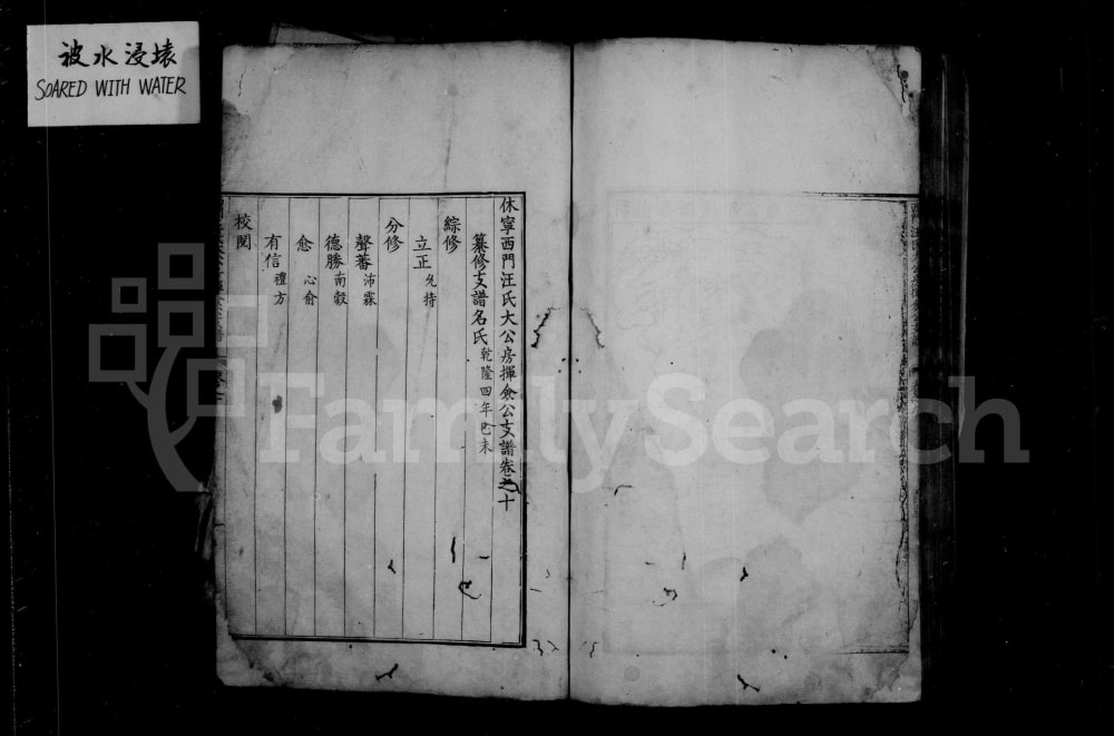 图片[2]-安徽休宁西门汪氏大公房挥佥公支谱电子版PDF下载-中华家谱网