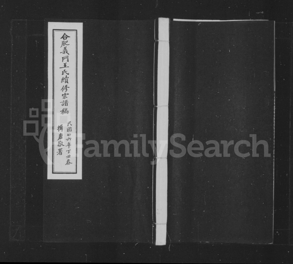 图片[1]-安徽合肥义门王氏重修宗谱（慎余堂）电子版PDF下载-中华家谱网