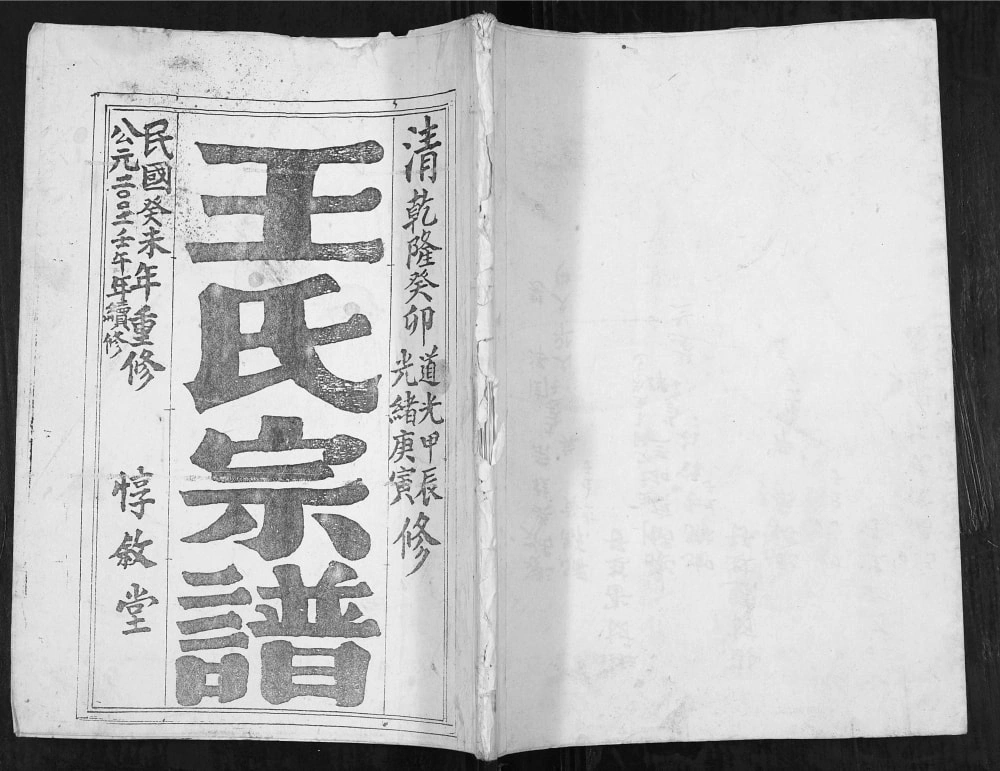 图片[1]-江苏盐城苏盐龙冈王氏王家巷一支族谱（惇叙堂）电子版PDF下载-中华家谱网