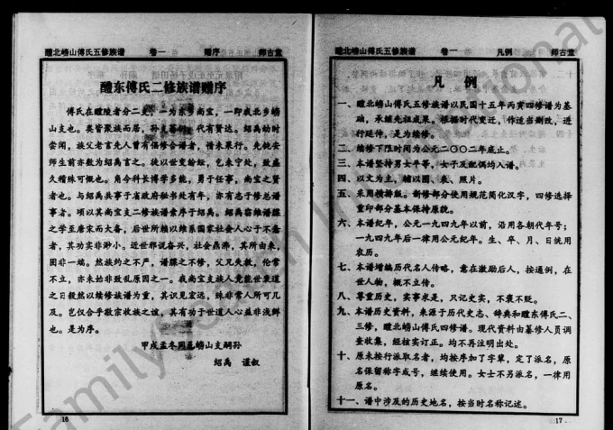湖南醴陵醴水嵭山傅氏五修族谱（师古堂）电子版PDF下载-中华家谱网