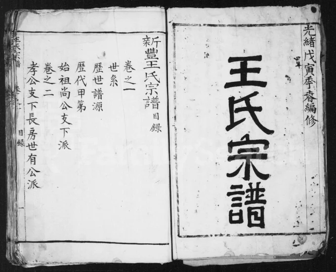 图片[1]-安徽桐城新丰王氏宗谱电子版PDF下载-中华家谱网