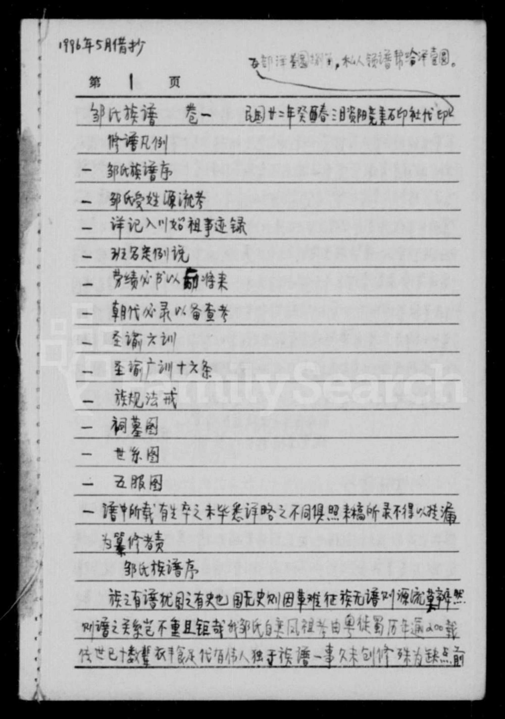 图片[1]-四川资阳邹氏族谱电子版PDF下载-中华家谱网