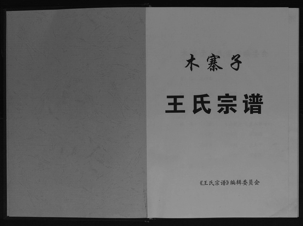 图片[1]-四川巴中平昌县木寨子王氏宗谱电子版PDF下载-中华家谱网