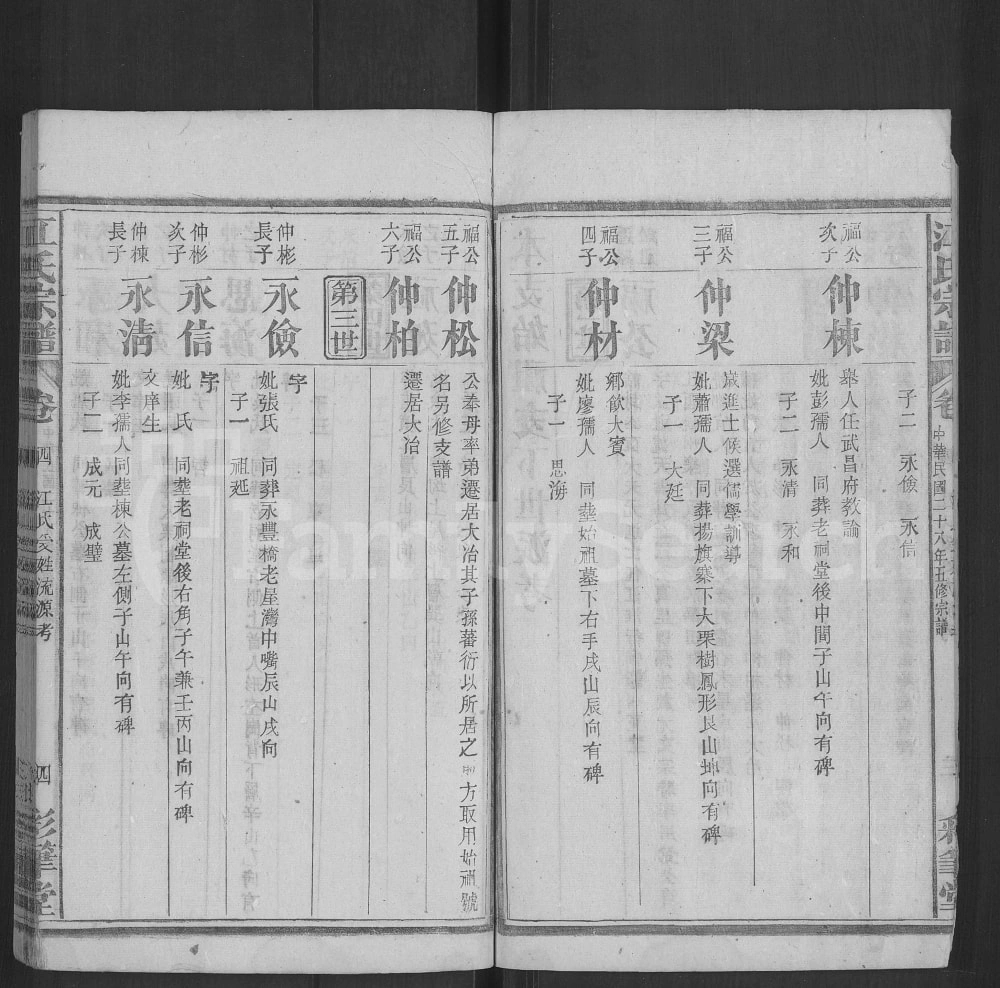 图片[8]-湖北黄冈罗田江氏五修宗谱（彩笔堂）电子版PDF下载-中华家谱网