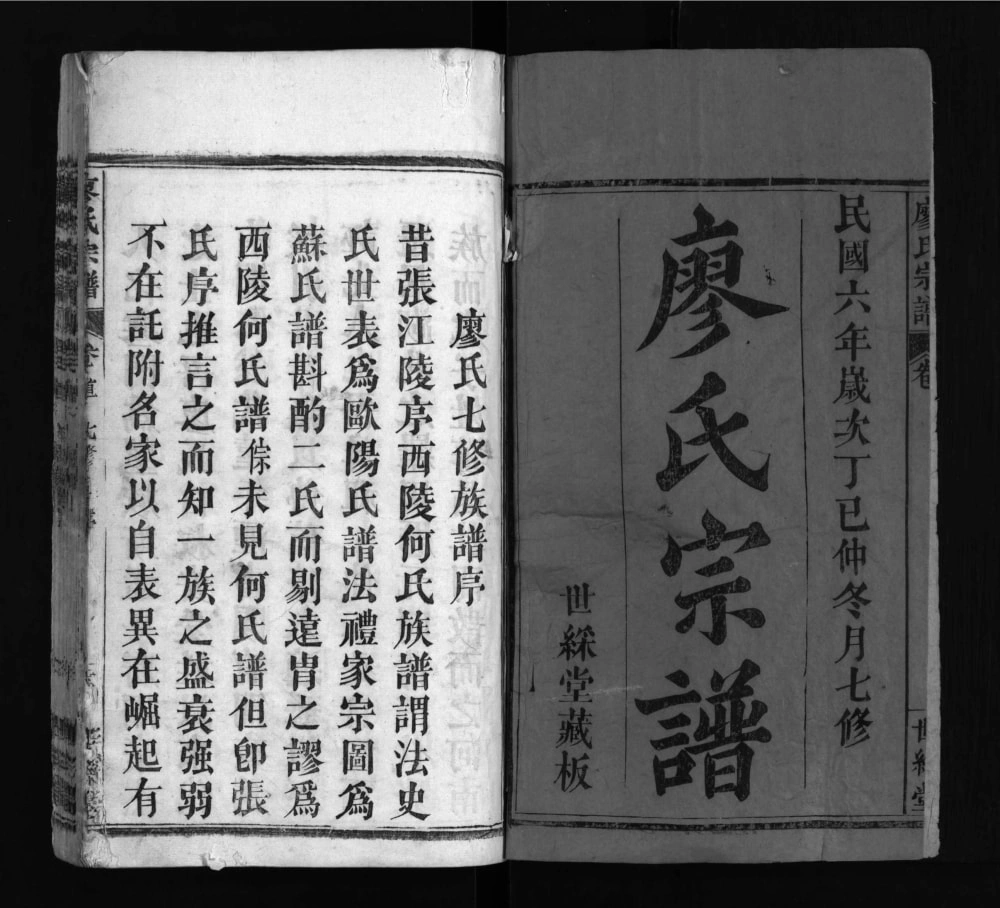 图片[2]-湖北黄冈罗田廖氏七修宗谱（世彩堂）电子版PDF下载-中华家谱网