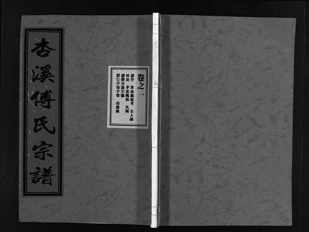 图片[1]-浙江东阳杏溪傅氏宗谱电子版PDF下载-中华家谱网