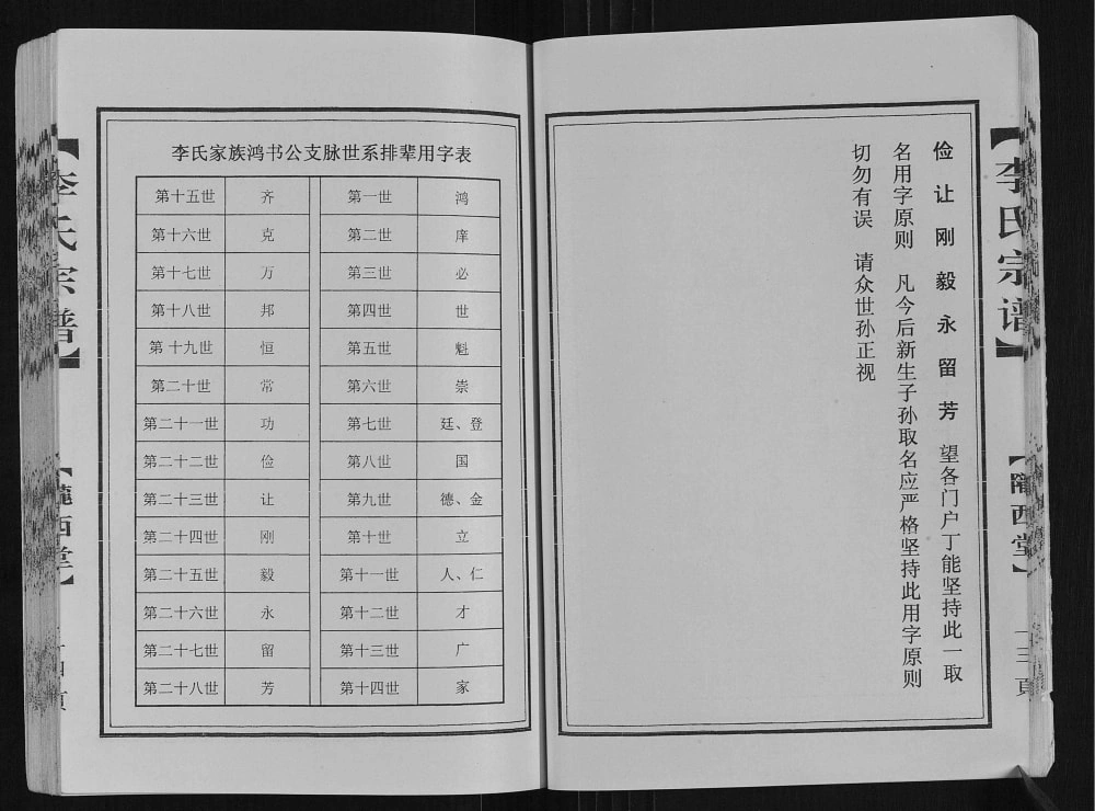 图片[3]-江苏盐城建湖县李氏宗谱鸿书公支脉（陇西堂）电子版PDF下载-中华家谱网