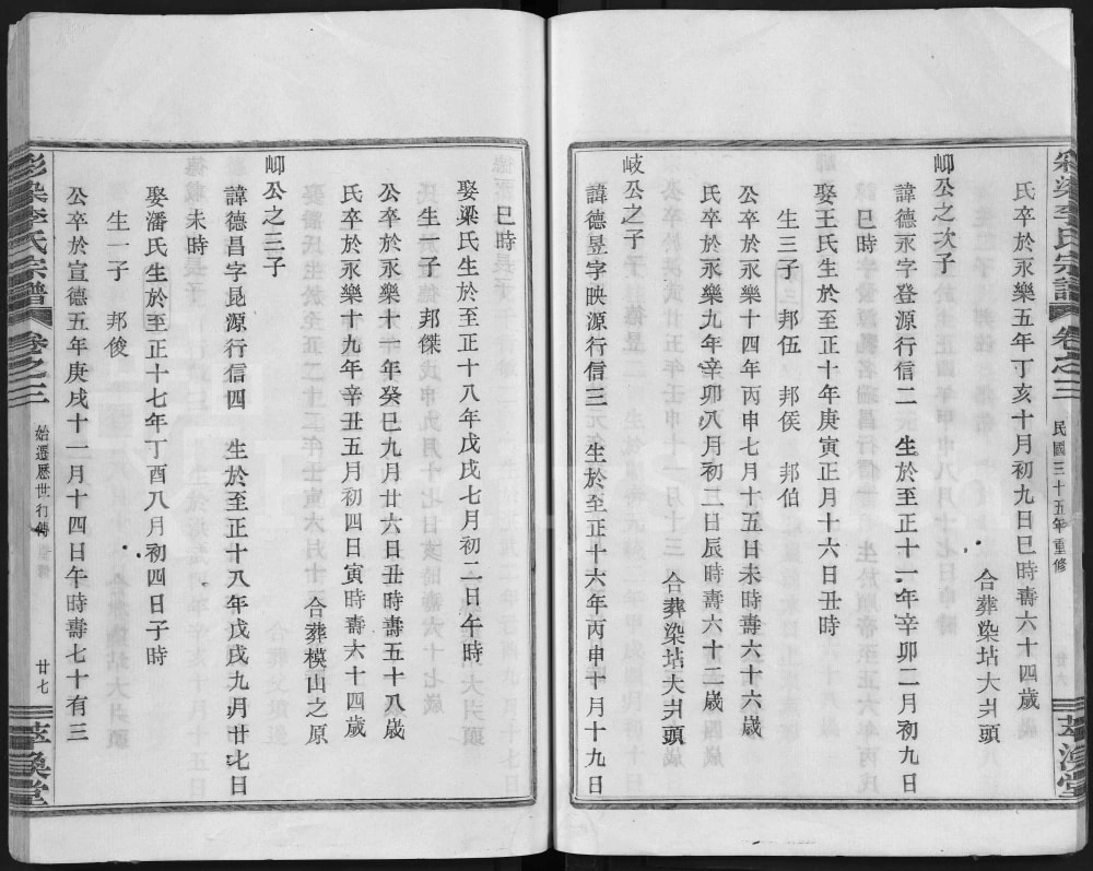 图片[7]-浙江嵊州彩染李氏宗谱（萃涣堂）电子版PDF下载-中华家谱网