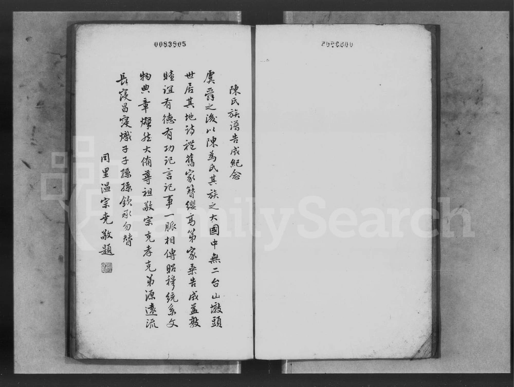图片[1]-广东台山墩头陈氏族谱电子版PDF下载-中华家谱网