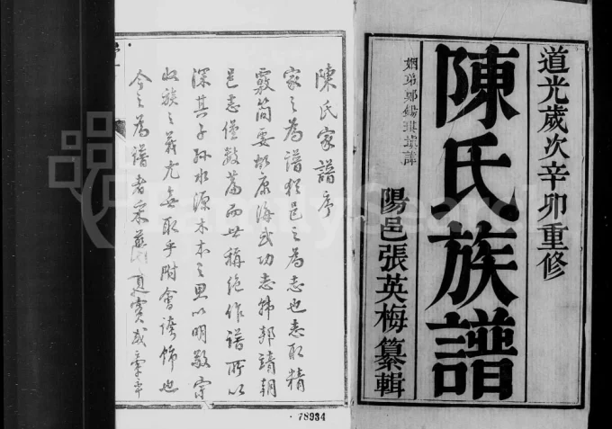 江苏靖江陈氏族谱电子版PDF下载-中华家谱网
