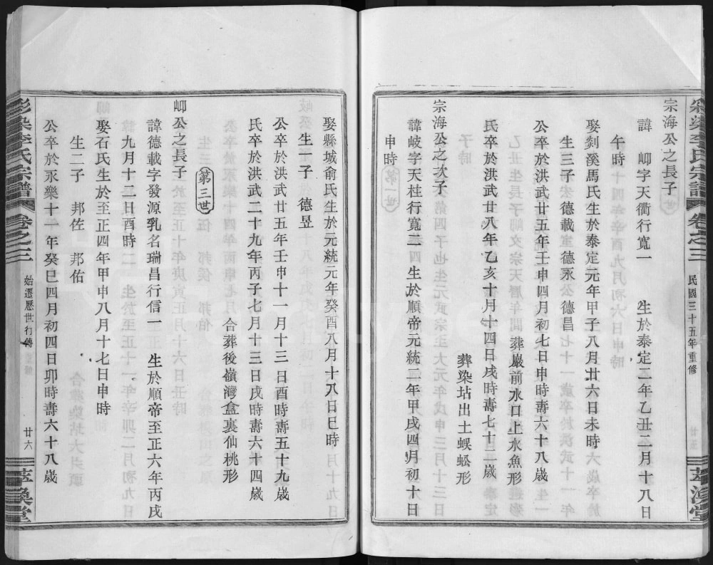 图片[6]-浙江嵊州彩染李氏宗谱（萃涣堂）电子版PDF下载-中华家谱网