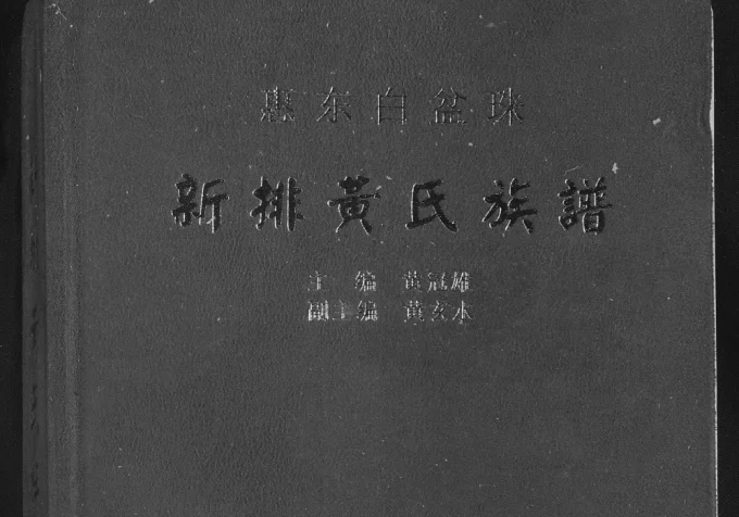 广东惠州惠东县新排黄氏族谱电子版PDF下载-中华家谱网