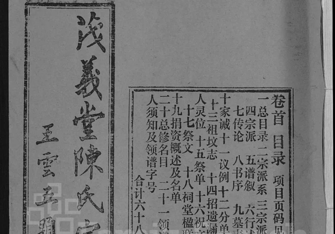 安徽安庆怀宁县陈氏宗谱(茂义堂)电子版PDF下载-中华家谱网