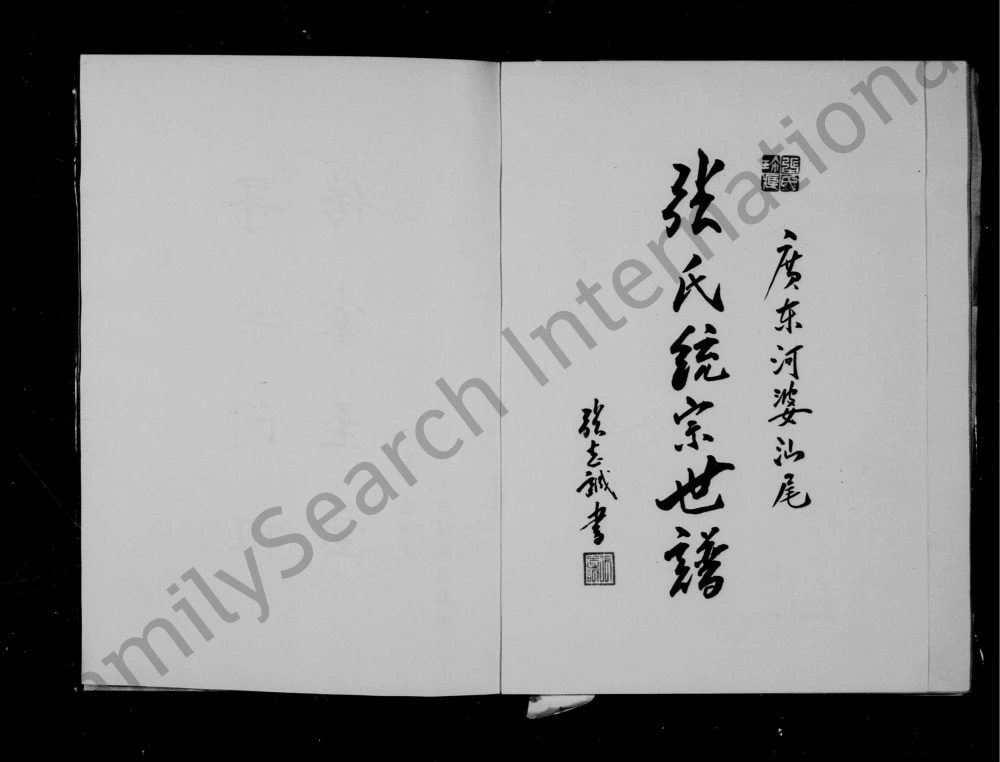 图片[1]-广东河婆汕尾张氏统宗世谱电子版PDF下载-中华家谱网