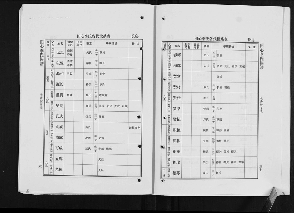 图片[6]-广东高州陇西郡田心李氏族谱电子版PDF下载-中华家谱网
