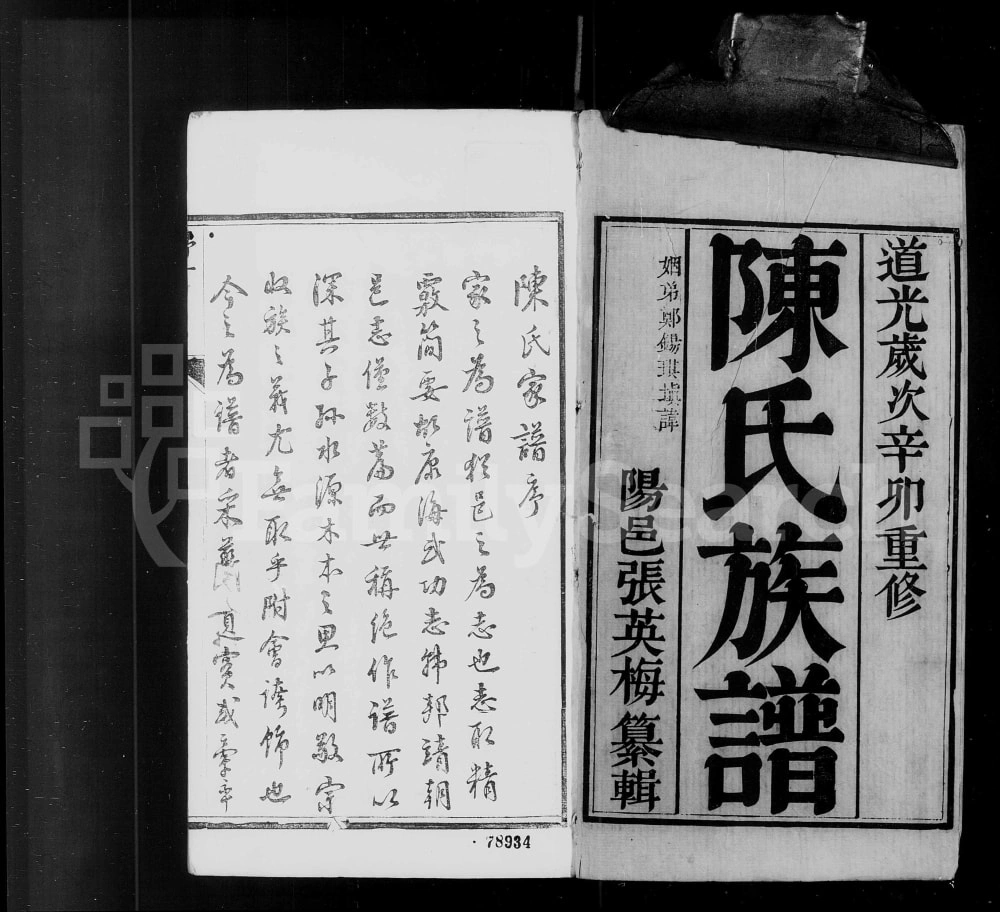 图片[1]-江苏靖江陈氏族谱电子版PDF下载-中华家谱网