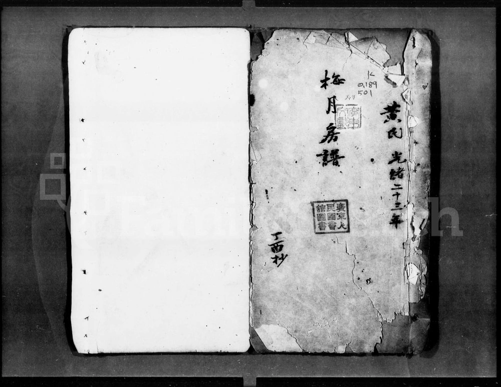 图片[1]-广东佛山顺德区黄氏梅月房谱电子版PDF下载-中华家谱网