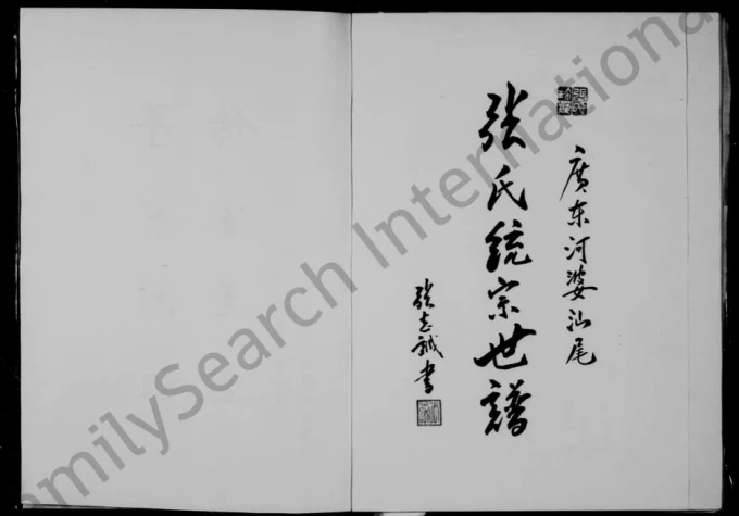 广东河婆汕尾张氏统宗世谱电子版PDF下载-中华家谱网
