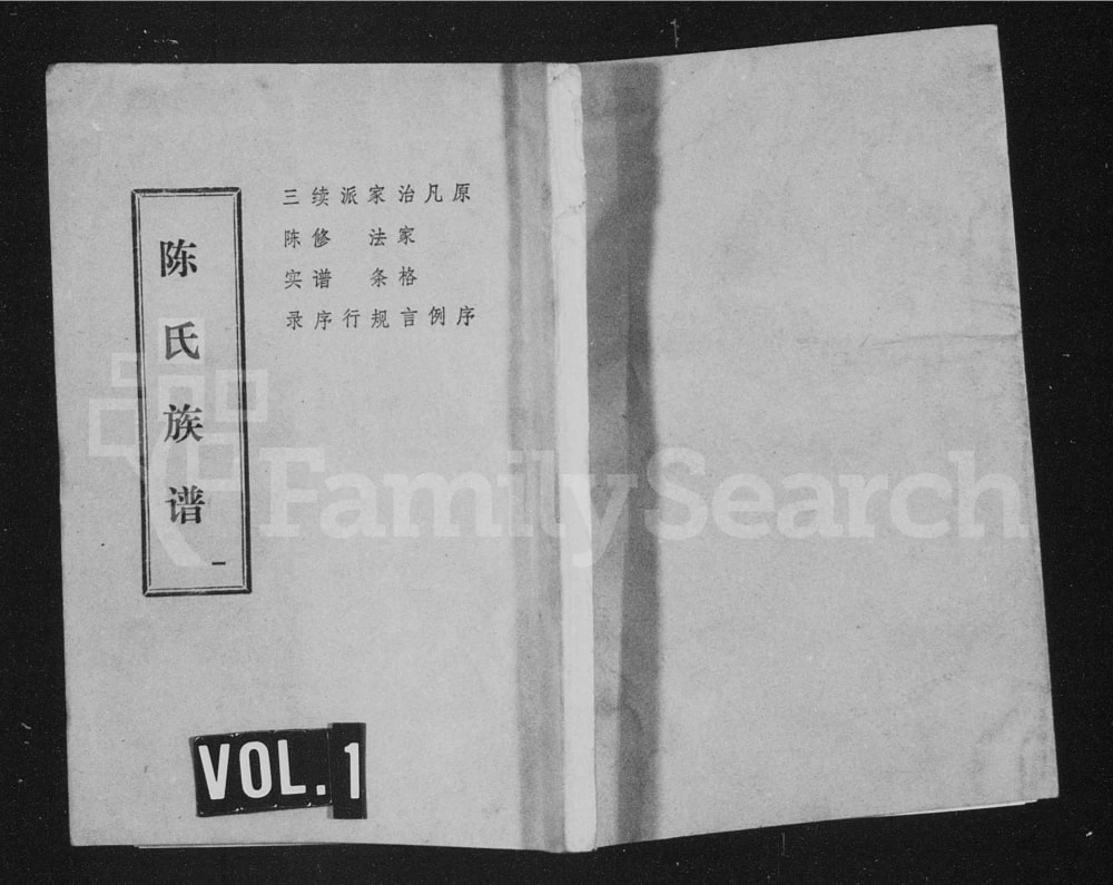 图片[1]-四川南充南部县陈氏族谱电子版PDF下载-中华家谱网