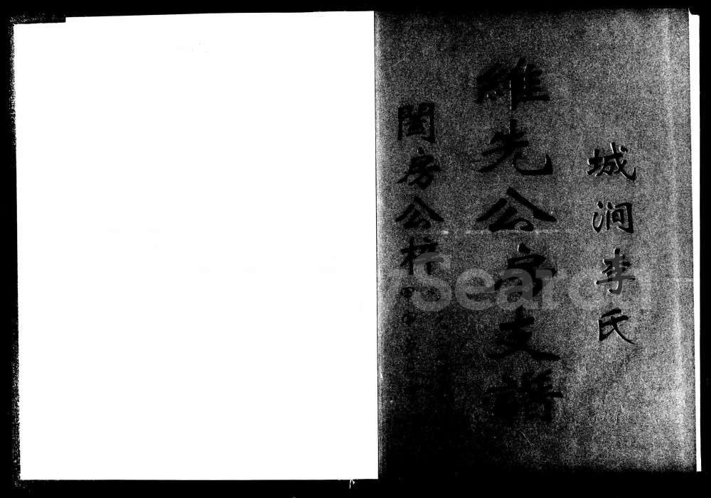 图片[1]-湖南宁乡城涧李氏世馥维先公房支谱（雍睦堂）电子版PDF下载-中华家谱网