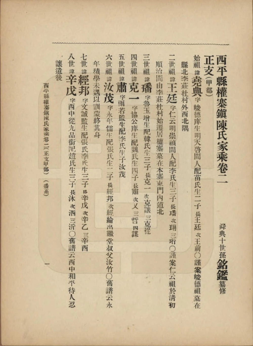 图片[5]-河南驻马店西平县权寨镇陈氏家乘电子版PDF下载-中华家谱网