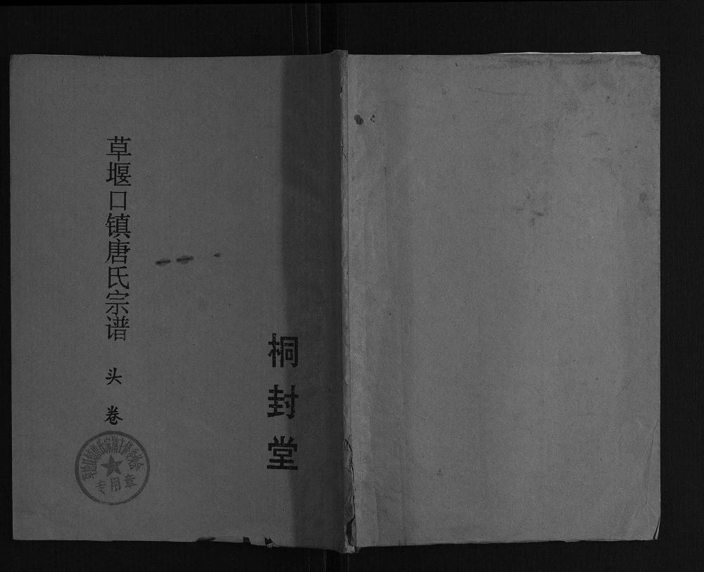 图片[1]-江苏盐城大丰区草堰口镇唐氏宗谱（桐封堂）电子版PDF下载-中华家谱网