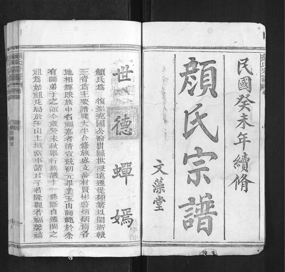 图片[2]-颜氏宗谱（文藻堂）电子版PDF下载-中华家谱网