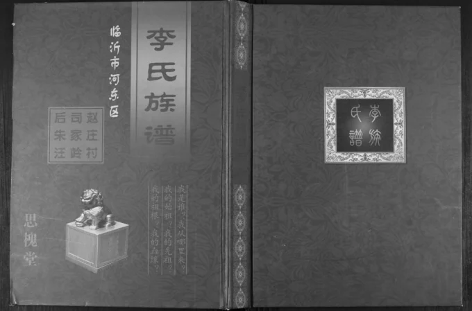 山东临沂河东区赵庄村司家岭后朱汪李氏族谱(思槐堂)电子版PDF下载-中华家谱网