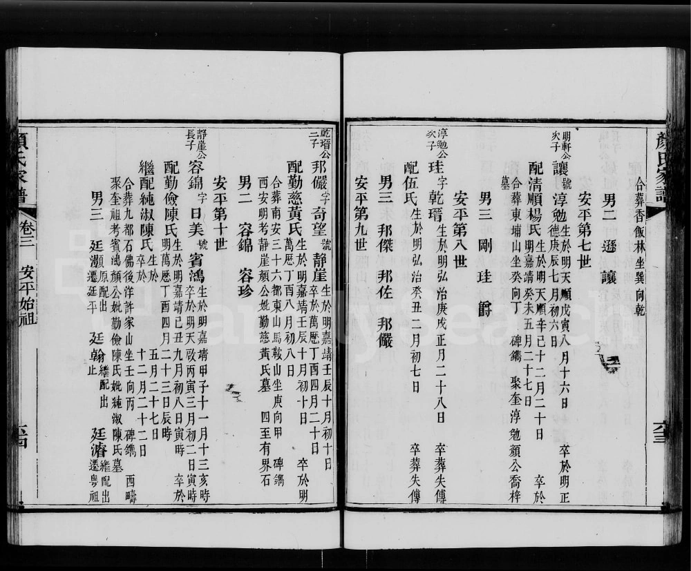 图片[4]-广东佛山南海区重修颜氏迁粤家谱电子版PDF下载-中华家谱网