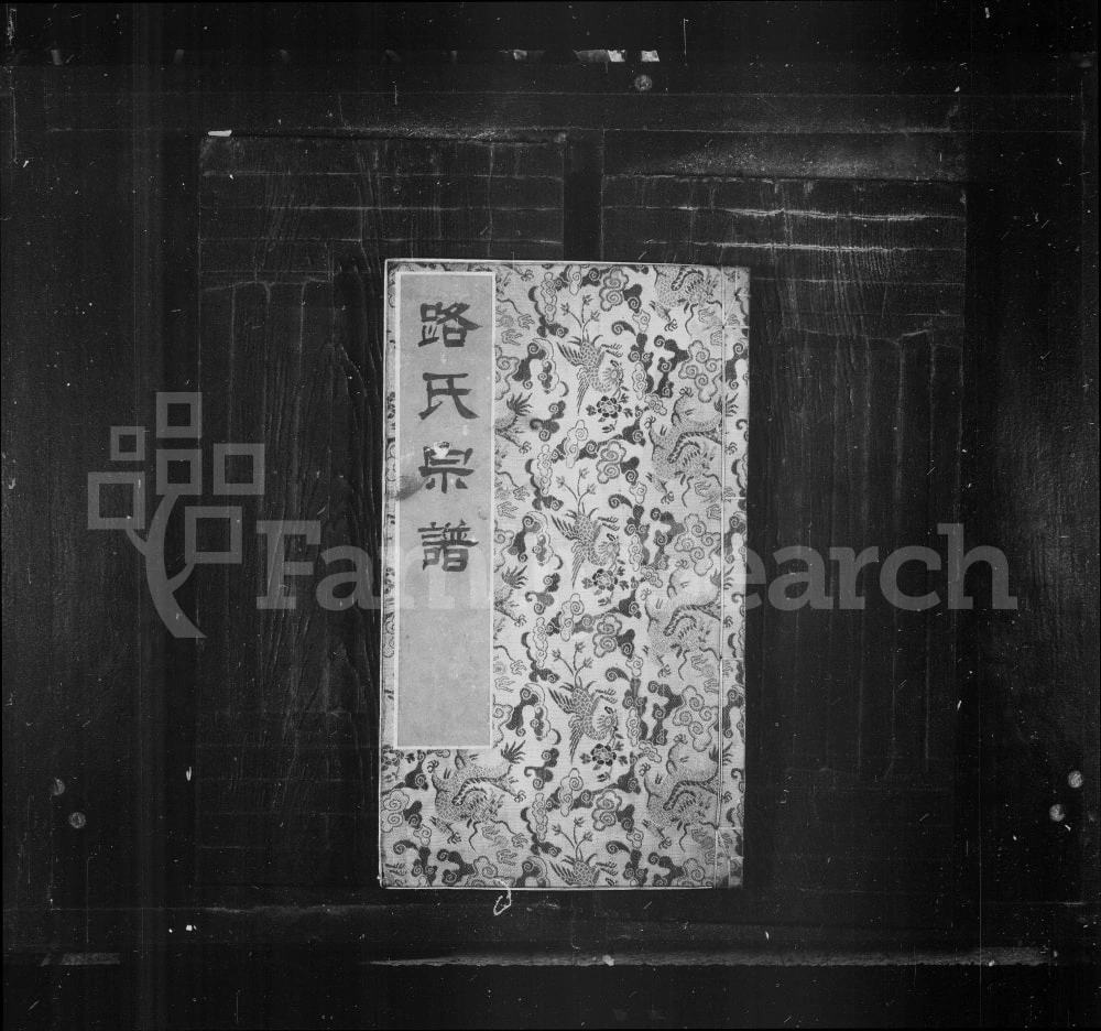 图片[1]-路氏宗谱电子版PDF下载-中华家谱网