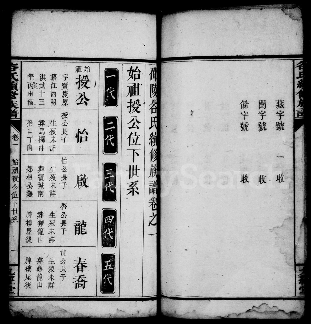 图片[4]-湖南邵阳邵陵谷氏续修族谱（九经堂）电子版PDF下载-中华家谱网