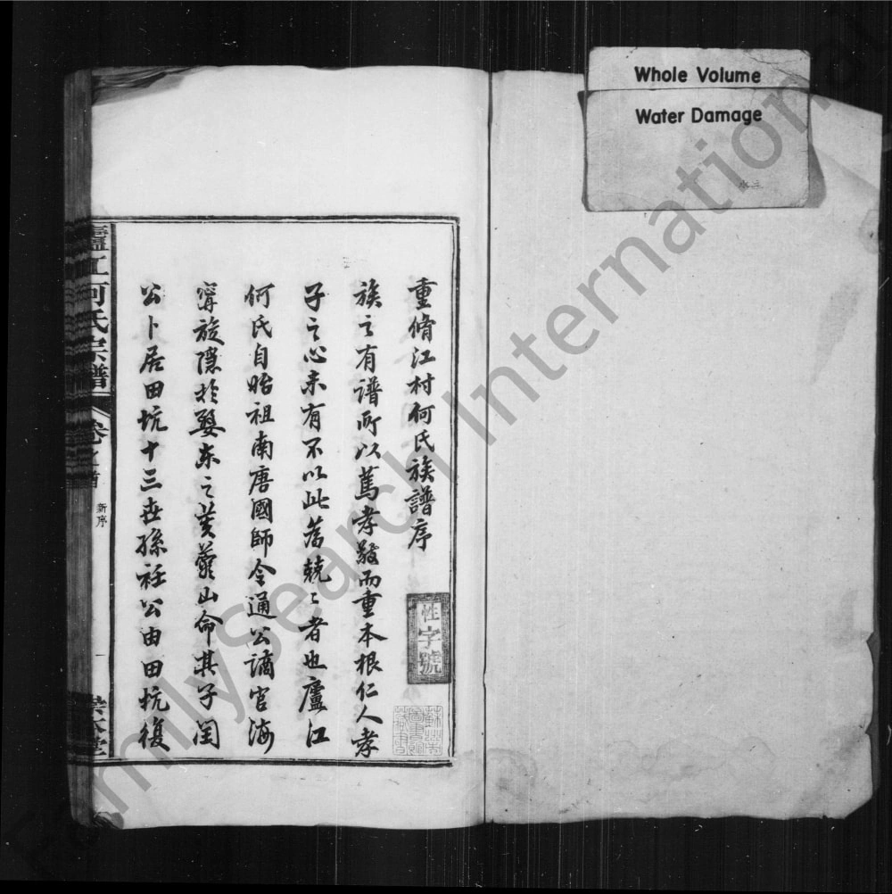 图片[1]-江西上饶婺源县庐江何氏宗谱（崇本堂）电子版PDF下载-中华家谱网