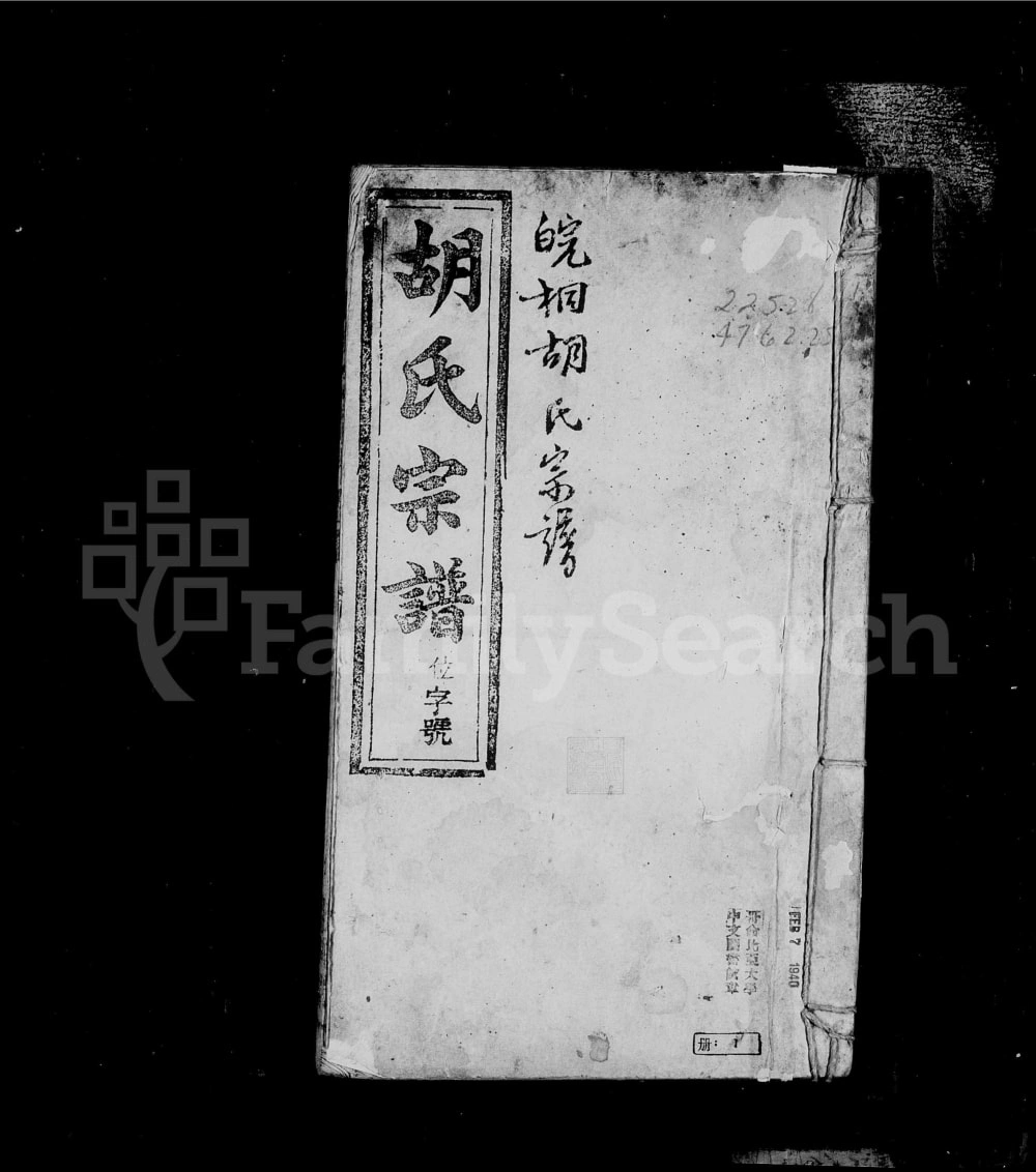图片[1]-安徽桐城皖桐胡氏宗谱（孝义堂）电子版PDF下载-中华家谱网