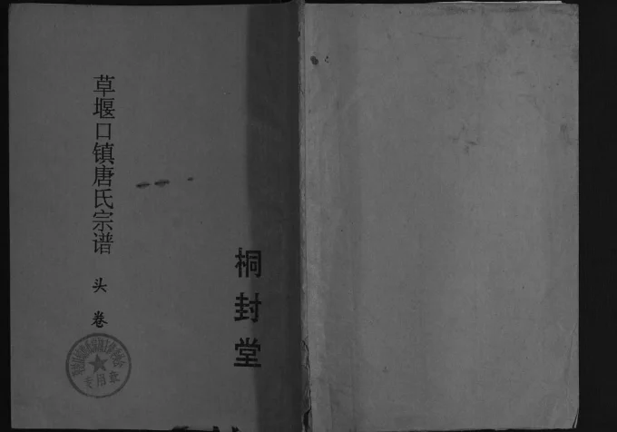 江苏盐城大丰区草堰口镇唐氏宗谱(桐封堂)电子版PDF下载-中华家谱网