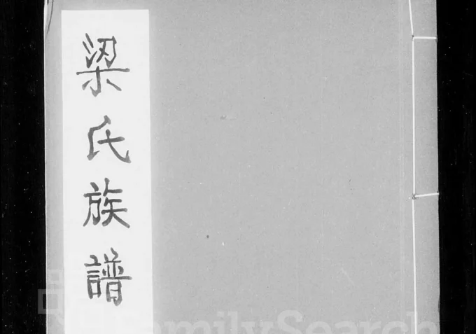 广东台山梁氏族谱电子版PDF下载-中华家谱网
