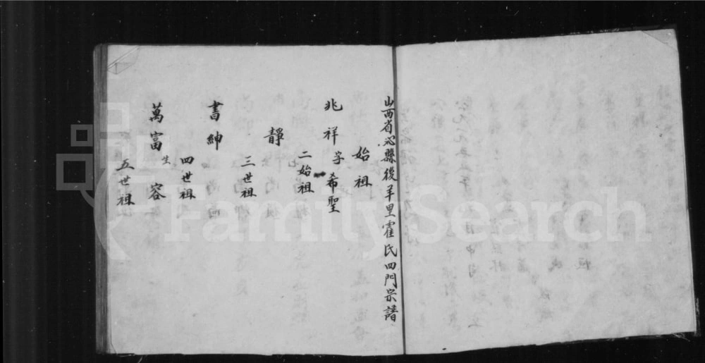 图片[4]-山西长治沁县后羊里霍氏四门总谱电子版PDF下载-中华家谱网