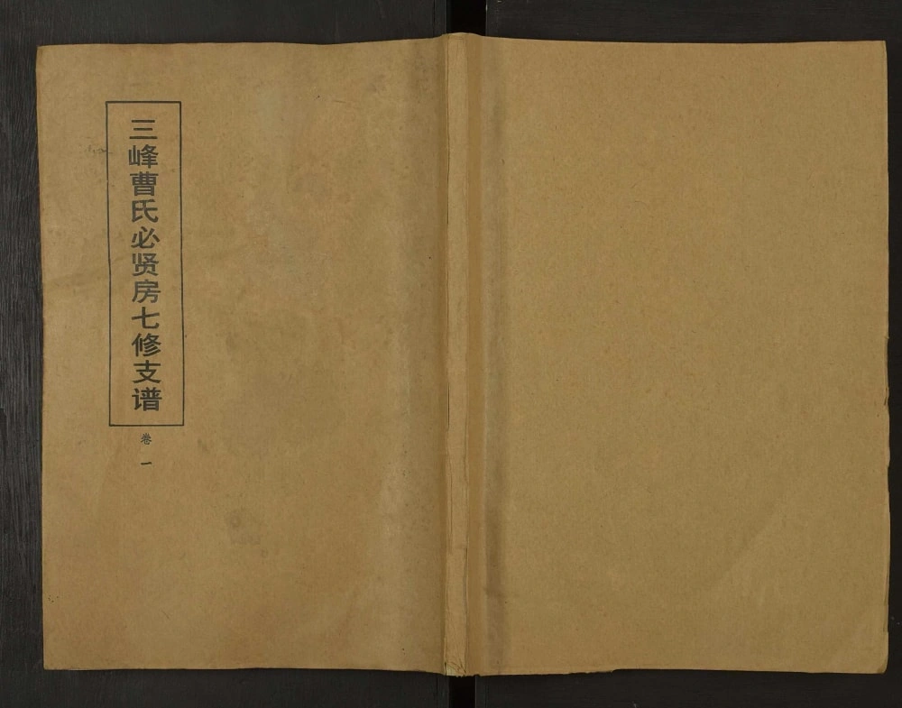 图片[1]-湖南益阳三峰曹氏必贤房七修支谱（三峰堂）电子版PDF下载-中华家谱网